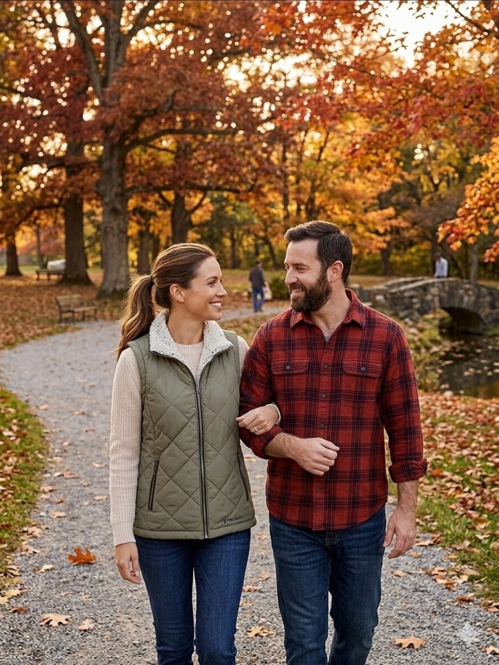 Free Country Olive Quilted Reversible Sherpa-Lined Women's Vest
